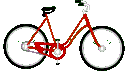bicycle with wheels turning